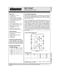 Datasheet EL7154CN manufacturer Elantec